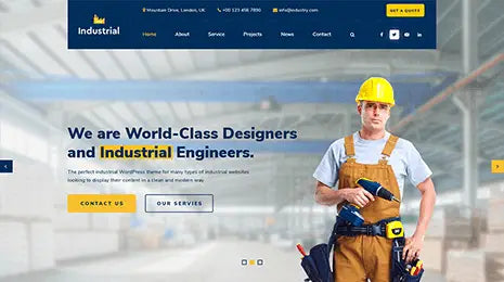 Industrial WordPress Theme