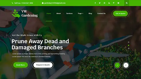 Landscaping WordPress Theme