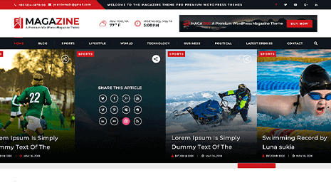 Sports Magazine WordPress Theme