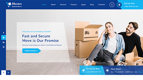 Moving Company WordPress Theme