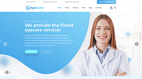 Optometrist WordPress Theme