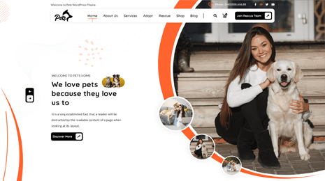 Pet Shop WordPress Theme