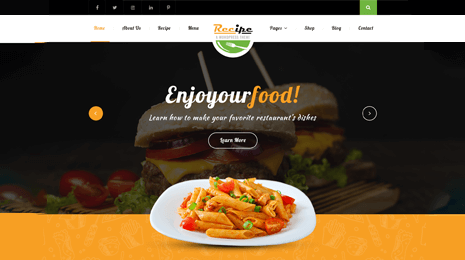 Recipe WordPress Theme