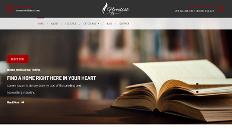 Novelist WordPress Theme