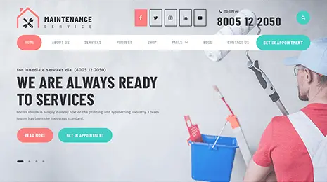 WordPress Maintenance Service Theme