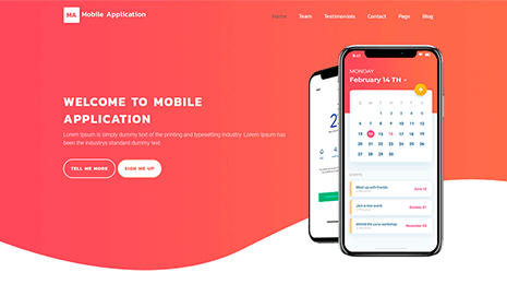 WordPress Mobile App Theme